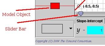 Slider Bar, Slider, and Motion (or Model) Object