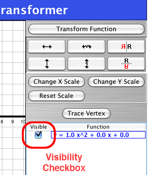 visibility checkbox