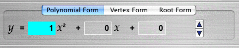 form selector tabs with polynomial form selected