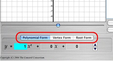 form selector tabs